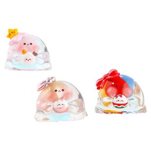 正版嘿粉儿水波蛋冬日礼物迷你盲袋盲盒萌粒潮玩手办公仔摆件礼物