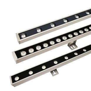 LED洗墙灯户外防水七彩外墙背景亮化射灯24v婚庆线条灯工程轮廓灯