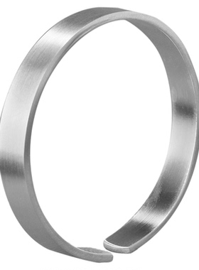 9999纯银哑光质感拉丝实心手镯女