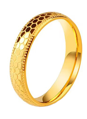 不褪色钛钢龙鳞年年有余情侣戒