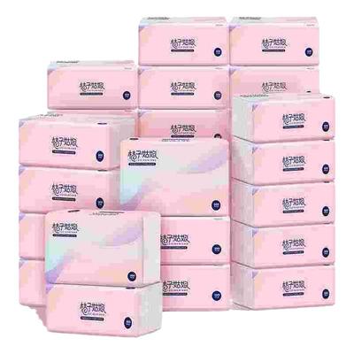 桔子姑娘纸巾抽纸整箱批发餐巾纸家用厕纸卫生纸生活用纸抽家庭装