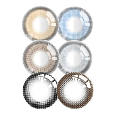 海昌彩色隐形眼镜自然百搭大小直径黑棕色半年抛1片装美瞳正品TF