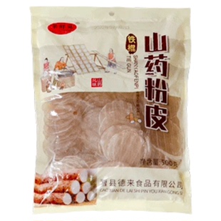 正宗铁棍山药粉皮纯手工干货粉条特产红薯小圆粉皮凉拌菜火锅食材
