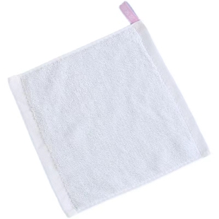 幼儿园白色小毛巾洗脸擦手纯棉方巾带数字挂钩绳儿童手帕定制logo