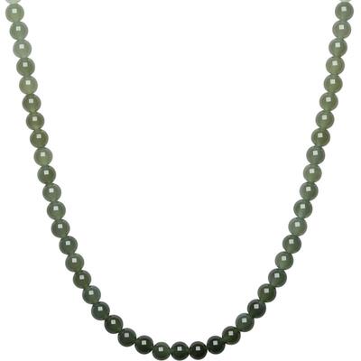 周六福玉石项链女款玉石和田青玉颈饰送女友节日礼物官方旗舰店