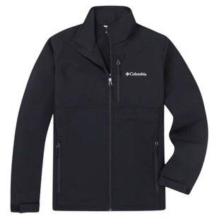 2025秋冬新款哥伦比亚户外男拒水防风加绒保暖休闲软壳衣WE6044