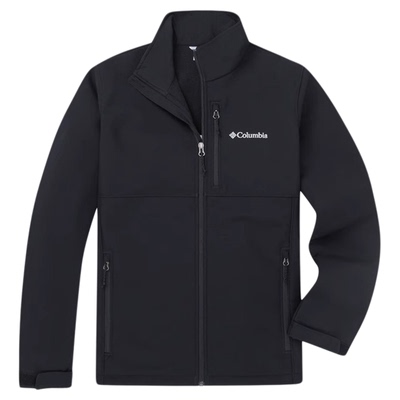 2025秋冬新款哥伦比亚户外男拒水防风加绒保暖休闲软壳衣WE6044