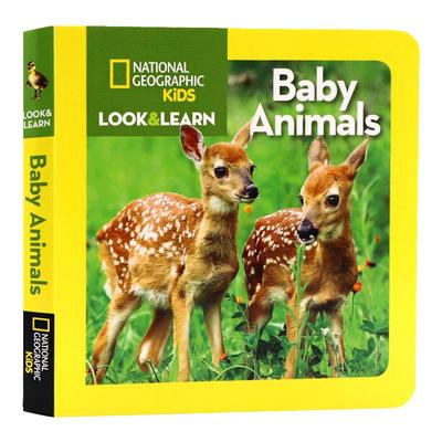 美国国家地理儿童百科书英文原版National Geographic Little Kids Look and Learn: Baby Animals动物宝宝低幼科普百科纸板书