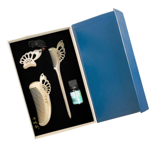 十里荷新品蝴蝶梳子发簪挂件精美礼盒套装七夕情人节中秋节礼物女