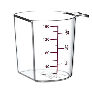 日式米桶专用量杯舀米杯液体刻度杯小号量米杯平口型计量杯160ml