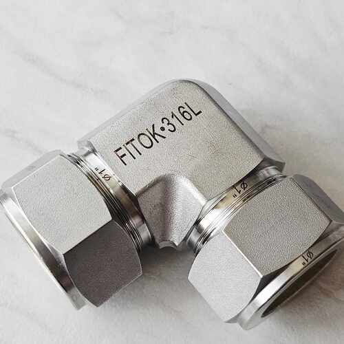 询价-FITOK飞托克SS-LU-FL16 卡套弯通 飞托克1寸卡