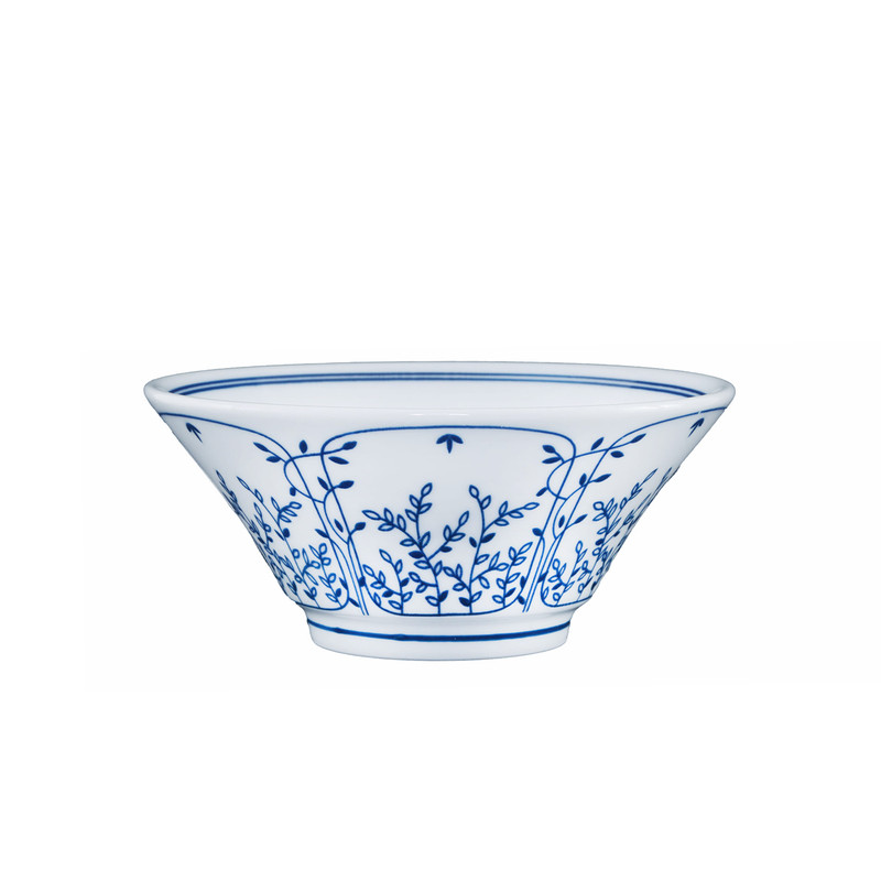 初田藤蔓青花碗盘中古风陶瓷餐具