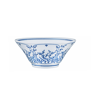 初田藤蔓青花中古风釉下彩陶瓷碗家用2025新款高颜值碗盘餐具饭碗