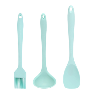 梵乐厨迷你硅胶锅铲汤勺小号铲子厨具宝宝婴儿辅食工具小勺子铲勺
