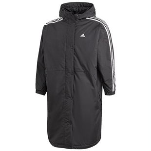Adidas/阿迪达斯春季新款女子中长款休闲运动棉服 GF0025