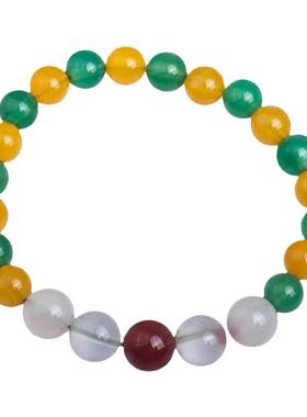 梦克拉水晶玛瑙手链手绿玉髓混搭