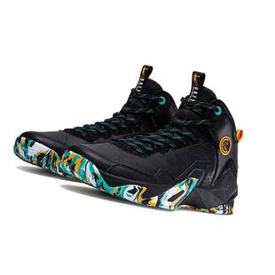 乔丹大前锋篮球鞋高帮冬款黑色皮面防水男运动鞋正品防滑耐磨战靴