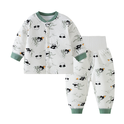 婴儿A类夹棉保暖分体外出服