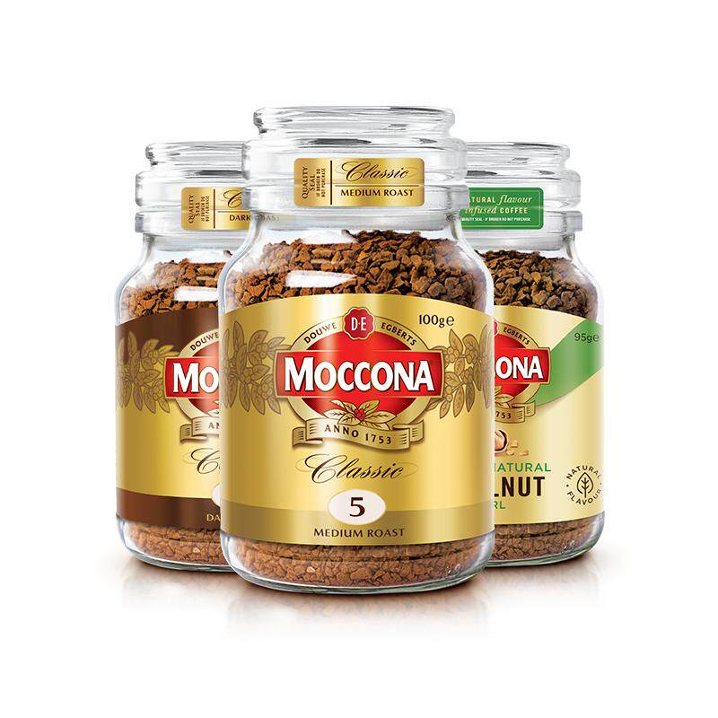 【阿云嘎推荐】摩可纳moccona咖啡深度8号意式速溶冻干黑咖啡3瓶