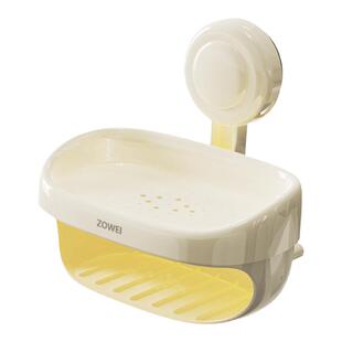 墙上吸盘肥皂盒墙面壁挂式海绵香皂免打孔家用强力沥水双层置物架