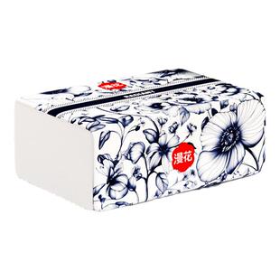 漫花 40 大包抽纸整箱批 加大尺寸 家用实惠装餐巾面巾卫生纸