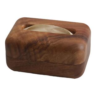 高档简约实木纸巾盒胡桃木质家用茶几客厅收纳抽纸盒实木餐巾纸盒