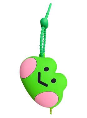 LINE FRIENDS硅胶青蛙可爱零钱包汽车钥匙扣钥匙包钱包耳机收纳包