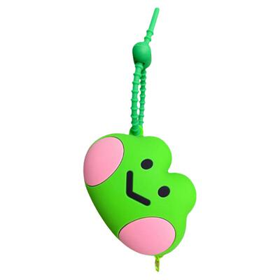 LINE FRIENDS硅胶青蛙可爱零钱包汽车钥匙扣钥匙包钱包耳机收纳包