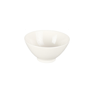 德化白瓷家用陶瓷餐具米饭碗粥碗斗笠碗小汤碗火锅蘸料碗250ml碗