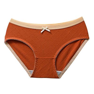 夏款薄纯棉内裤女全棉抗菌裆低腰运动甜美学生短裤透气格纹三角裤