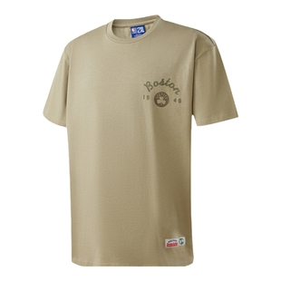 NBA官方正品春季新品情侣印花宽松短袖重磅T恤勇士湖人凯尔特人