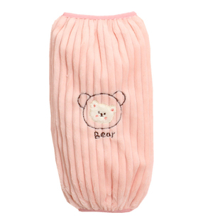 可爱毛绒袖套女羽绒服专用2025新款防脏套袖成人办公室秋冬季护袖