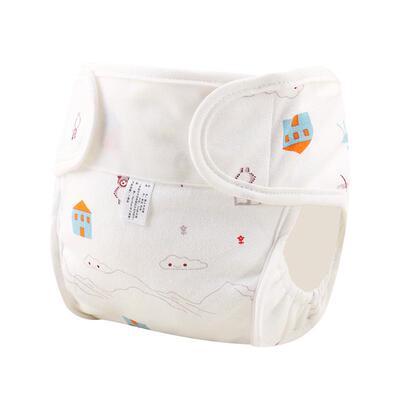友信纯棉新生尿布裤可水洗固定