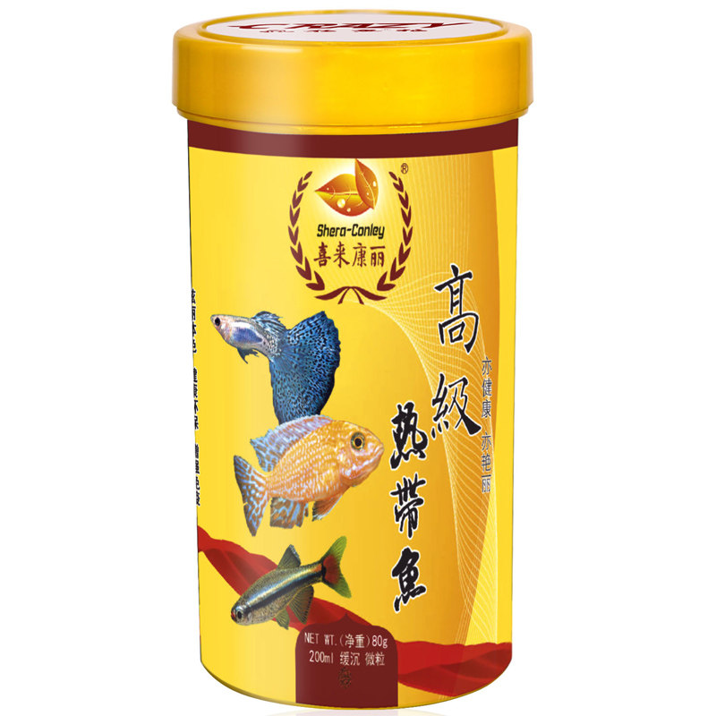 喜来康丽缓沉微粒小型热带鱼鱼粮