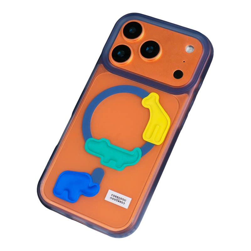 CASEGOOD 原创小动物iPhone16磨砂磁吸手机壳15pro适用14苹果17promax新款18薄保护套13透明