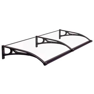 加厚铝合金雨棚屋檐家用窗户阳台遮雨遮阳棚门头雨搭防雨挡雨板