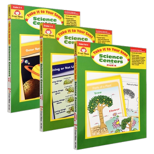 Evan-Moor Take it to your seat science centers 核心技能训练系列科学探索美国加州教辅 evanmoor英语学习英文版一年级到六年级