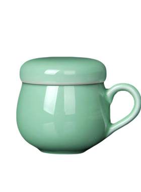 青瓷茶杯300毫升泡茶杯过滤网