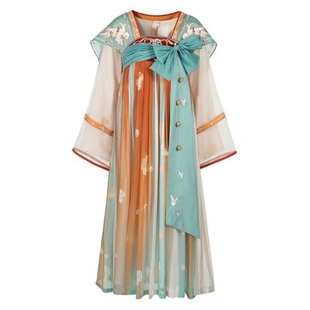 唐制汉服出租新款2024原创大尺码齐胸襦裙超仙女春夏秋冬日常租借