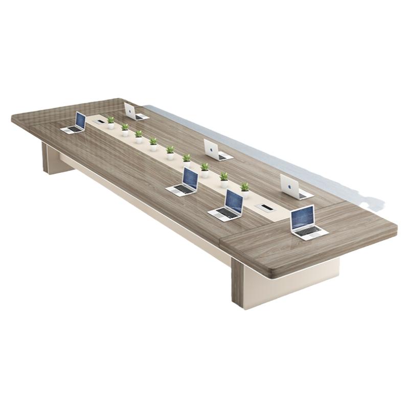 办公家具加厚办公会议桌长桌简约现代洽谈会客接待长方形桌椅组合