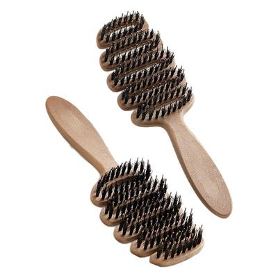 松塔猪鬃护发梳发顶蓬松神器按摩