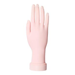 美甲初学者练习假手指可插甲片展示架左右假手橡胶可弯曲仿真手模