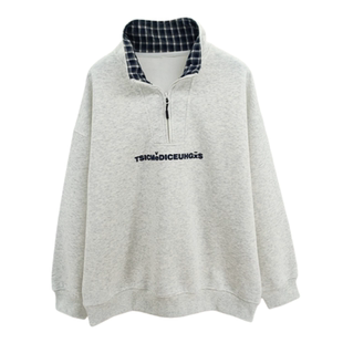 春款2026乔迪丹娜男大童简潮字母半拉链卫衣 初高中学生立领长袖T