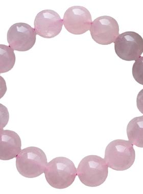 粉水晶小众精致桃花转运珠手链