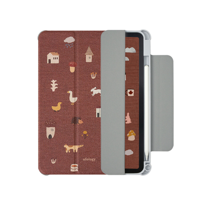 Ufology原创适用ipadair6保护壳pro11寸平板mini6保护套air4/5磁吸全包air3笔槽13寸苹果7/8/9/10代秋冬插画