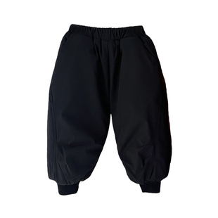 儿童棉裤冬季加厚一条过冬蚕丝棉防风宝宝男女童夹棉保暖卫裤外穿