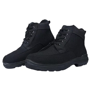 正品高帮解放鞋防寒工地棉鞋男耐磨防滑冬加绒加厚劳保二棉男鞋