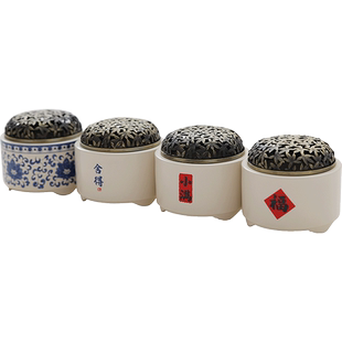 陶瓷手绘线香香薰炉檀香沉香创意室内香炉香灰家用香摆件禅意香道