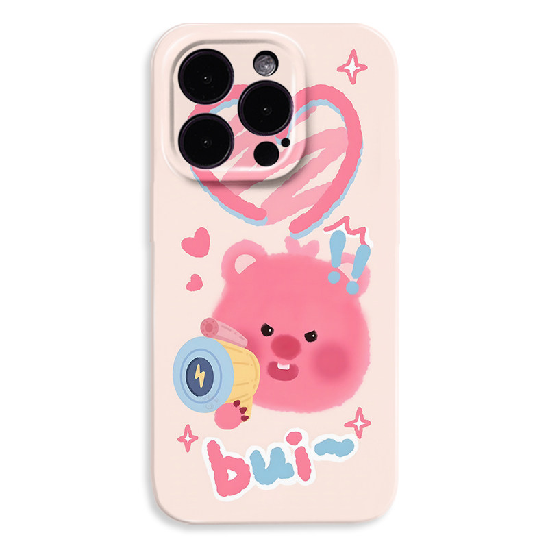 loppy苹果15手机壳iphone16promax小海狸13mini菲林12pm小众高级感11卡通x可爱14网红爆款8plus新款7全包xs女