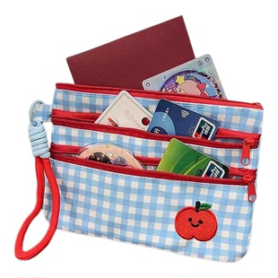 随身证件收纳包便携旅行机票出国学生家用身份证卡包多功能护照夹